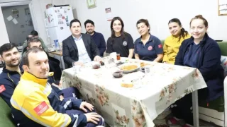 Sağlık Müdürü'nden sahur ziyareti