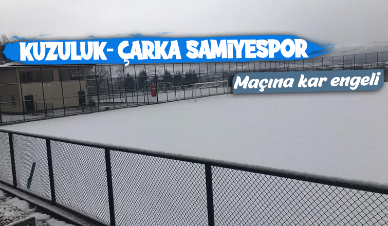 Saha karla kaplandı maç Erenler'e alındı