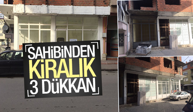 Sahibinden Kiralık 3 Dükkan 