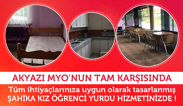 Şahika Kız Öğrenci Yurdu Hizmetinizde