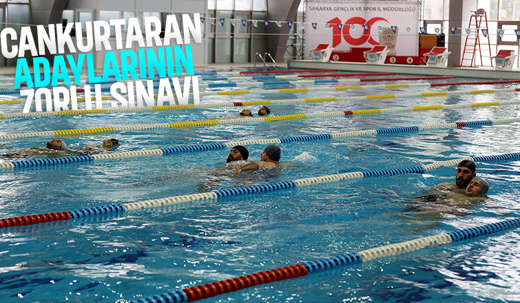 Sahillerde görev yapacak hayat timi bu zorlu parkurda seçiyor