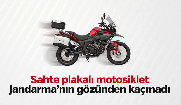 Sahte Plakalı Motosiklet Yakalandı