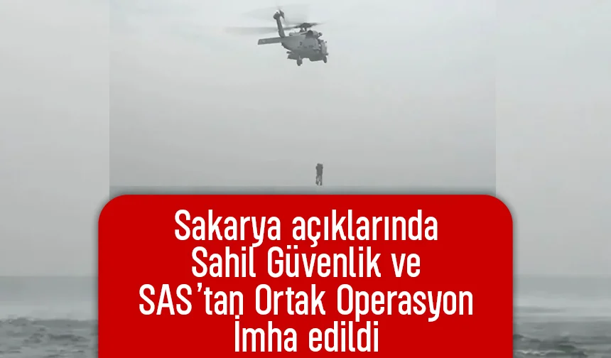 Sakarya açıklarında tespit edilen şüpheli cisim imha edildi