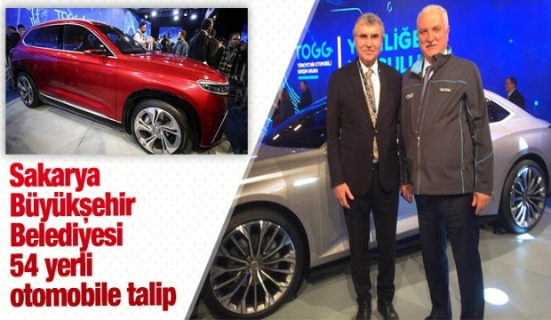 Sakarya Büyükşehir Belediyesi 54 yerli otomobile talip