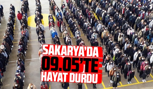Sakarya'da 09.05'te hayat durdu 