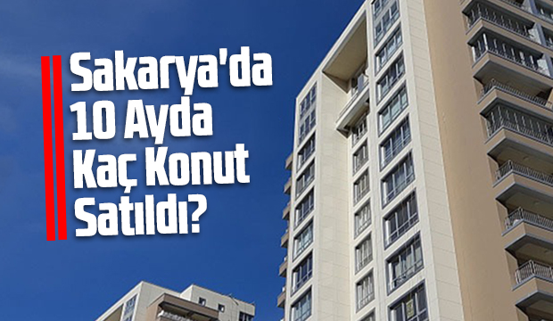 Sakarya da 10 ayda kaç konut satıldı