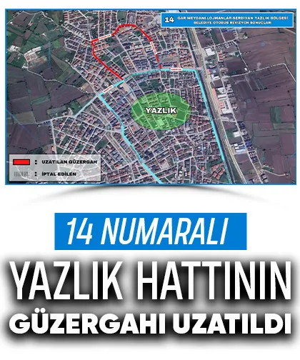 Sakarya'da 14 numaralı Yazlık hattının güzergahı uzatıldı