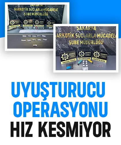 Sakarya'da 2 ilçede uyuşturucu baskını