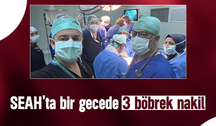 Sakarya'da 3 hastaya böbrek nakli yapıldı