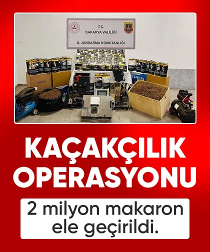 Sakarya'da 3 ilçede kaçakçılık operasyonu