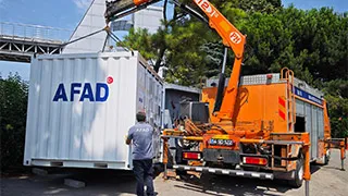 Sakarya'da 3 ilçeye afet konteyneri