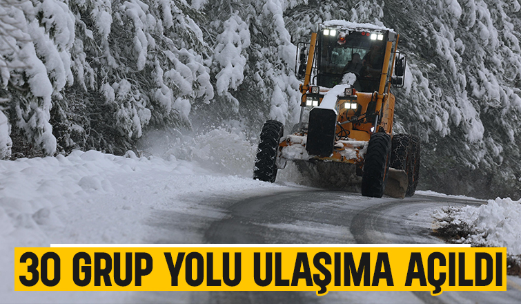 Sakarya'da 30 grup yolu ulaşıma açıldı