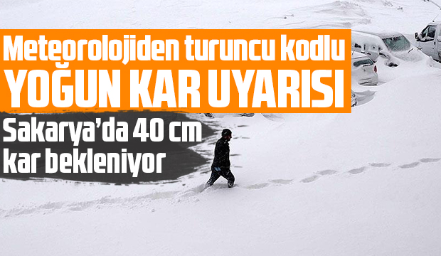 Sakarya'da 40 cm kar bekleniyor