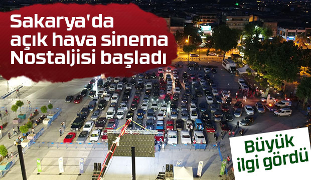 Sakarya'da açık hava sinemasına büyük ilgi