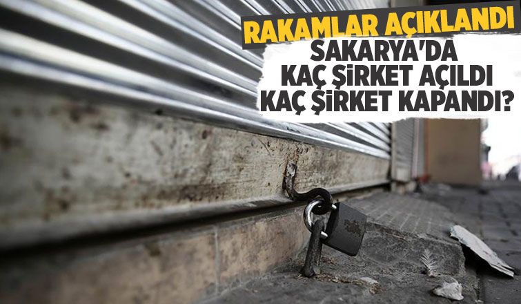 Sakarya'da açılan ve kapanan şirket sayısı açıklandı