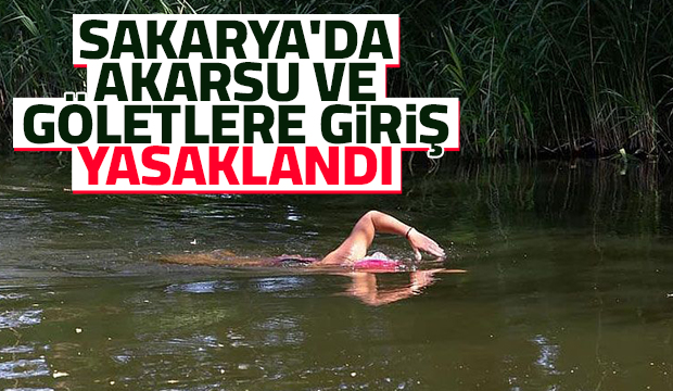 Sakarya'da akarsu ve göletlere giriş yasaklandı!