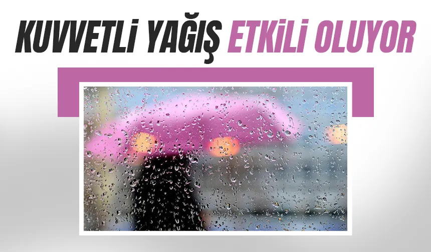 Sakarya'da bayram günü kuvvetli yağış etkili oluyor