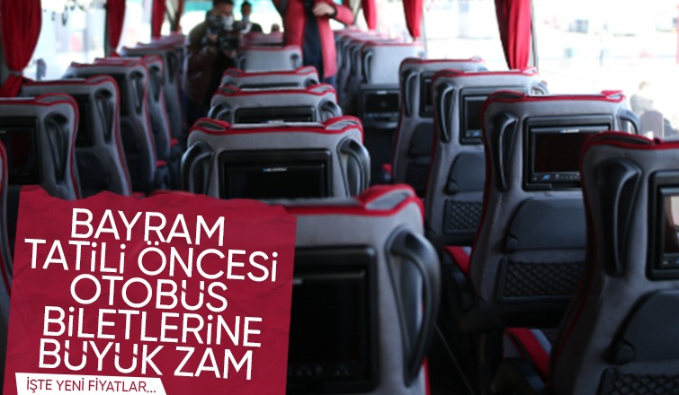 Sakarya'da bayram öncesi otobüs biletlerine büyük zam