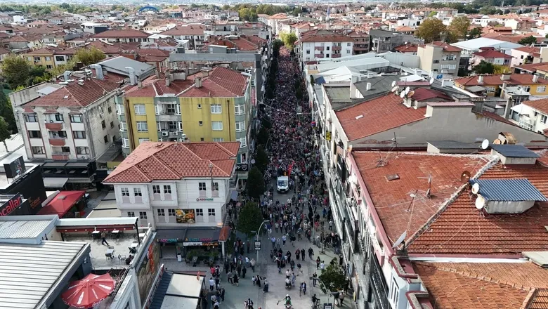 Sakarya'da binler Filistin'e destek için buluştu