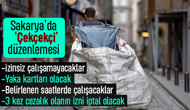 Sakarya'da Çekçekçi düzenlemesi