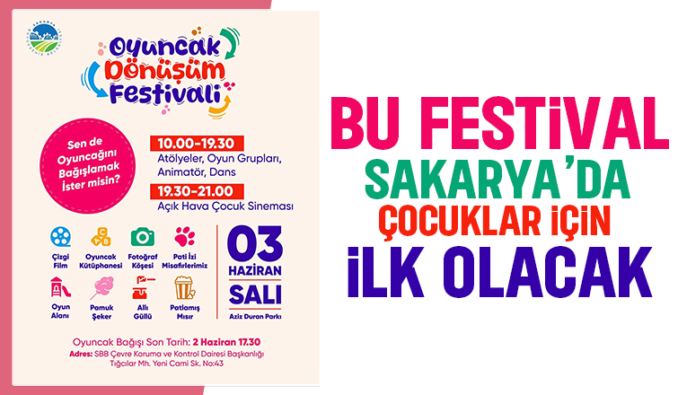 Sakarya'da çocuklar için özel festival
