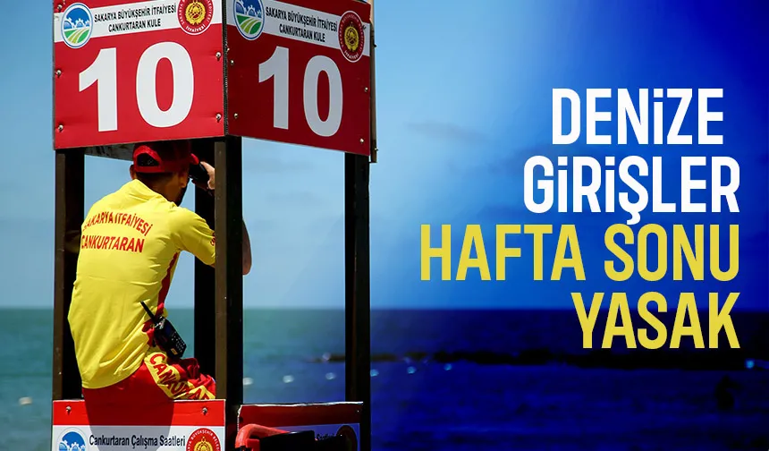 Sakarya'da denize girişler hafta sonu yasaklandı