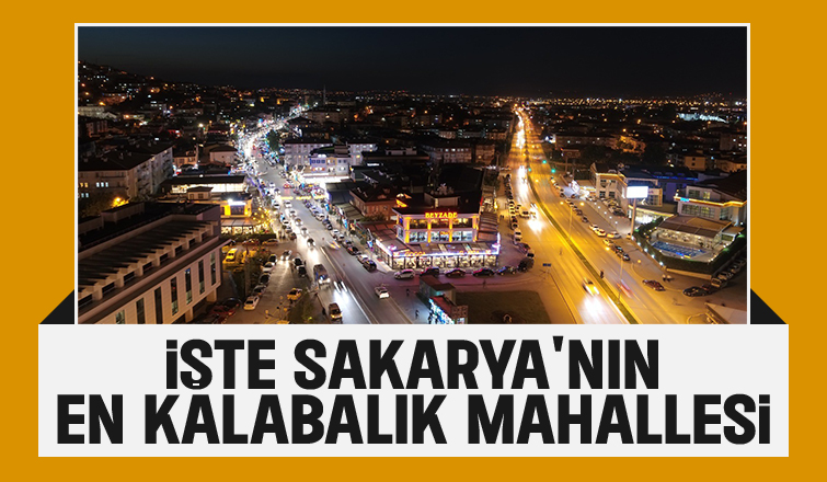 Sakarya'da en fazla nüfus o mahallede