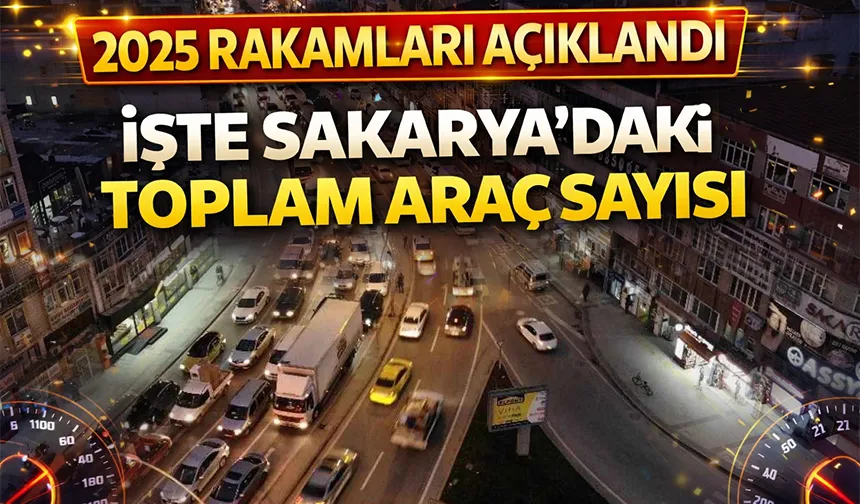Sakarya'da hangi araçtan ne kadar var?