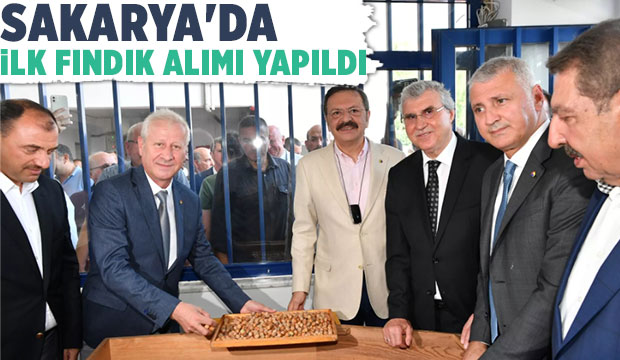 Sakarya'da ilk fındık alımı törenle yapıldı