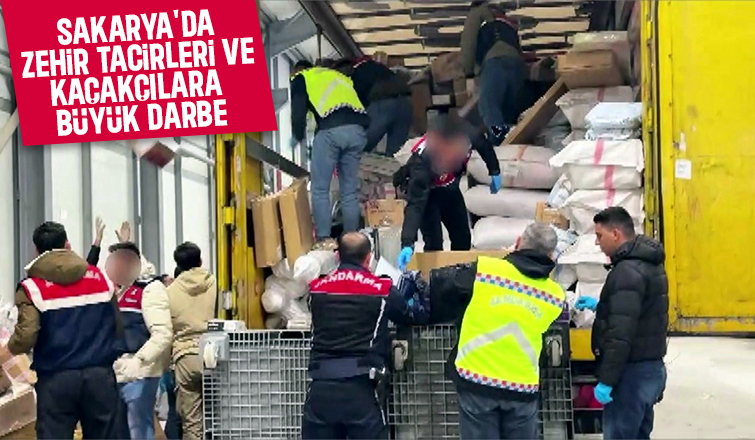 Sakarya'da kaçakçılık ve uyuşturcu operasyonları