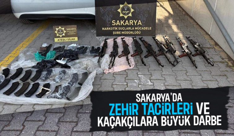 Sakarya'da kaçakçılık ve uyuşturucu operasyonları