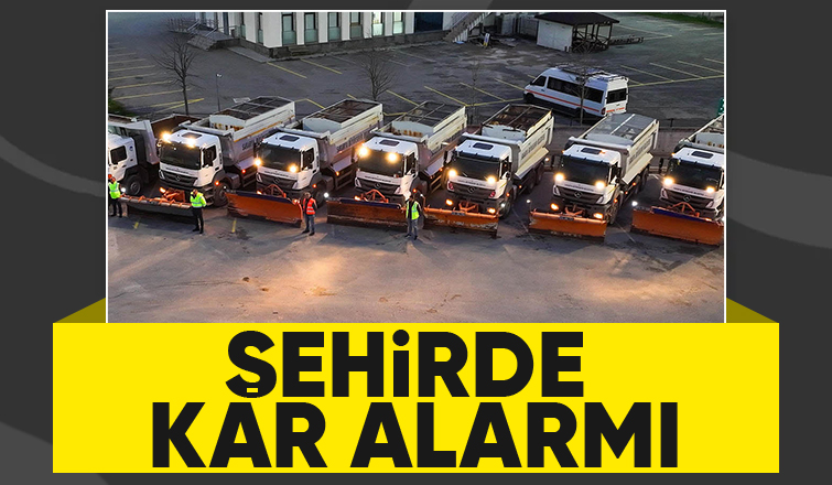 Sakarya'da kar fırtınası için alarm verildi