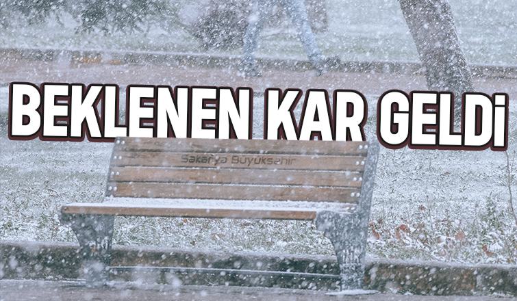 Sakarya'da kar yağışı kendisini gösterdi