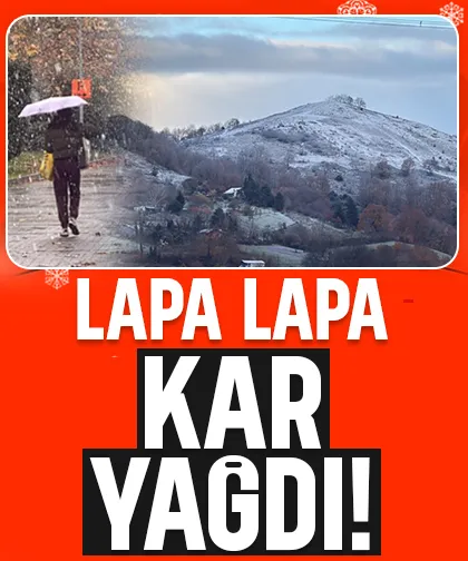 Sakarya'da kar yağışı kendisini gösterdi