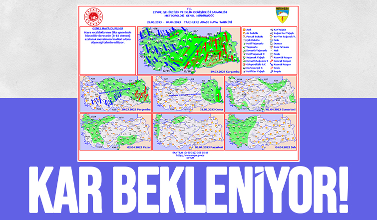 Sakarya'da karla karışık yağmur ve kar bekleniyor