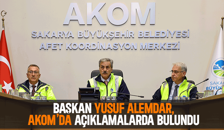 Sakarya'da kriz masası kuruldu