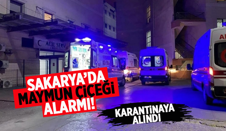 Sakarya'da maymun çiçeği şüphesi bir kişi karantinada