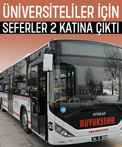 Sakarya'da o hatta seferler iki katına çıkarıldı