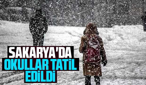 Sakarya'da okullar tatil edildi