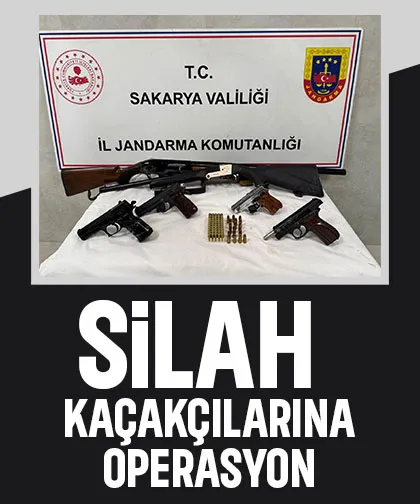Sakarya'da silah kaçakçılığı operasyonu