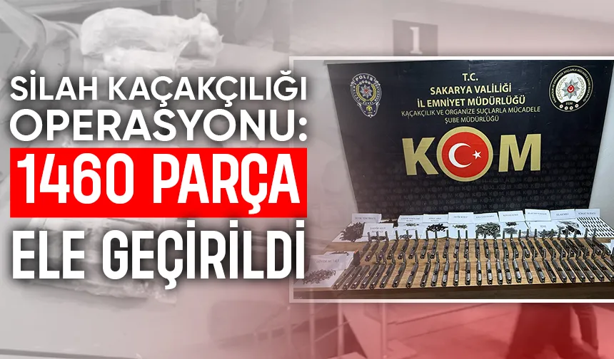 Sakarya'da silah kaçakçılığı operasyonu