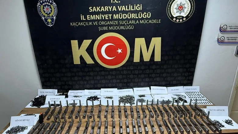 Sakarya'da silah kaçakçılığı operasyonu