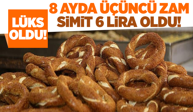 Sakarya'da simit 6 lira oldu