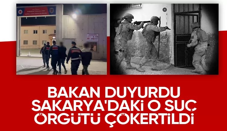 Sakarya'da suç örgütüne operasyon