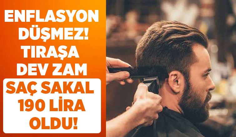 Sakarya'da tıraşa dev zam