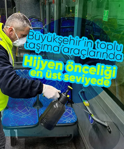 Sakarya'da toplu taşımada temiz ve sağlıklı bir yolculuk ortamı