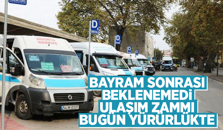 Sakarya'da toplu ulaşım bugünden itibaren zamlı