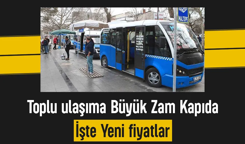 Sakarya'da toplu ulaşıma dev zam geliyor; Fiyatlar belli oldu