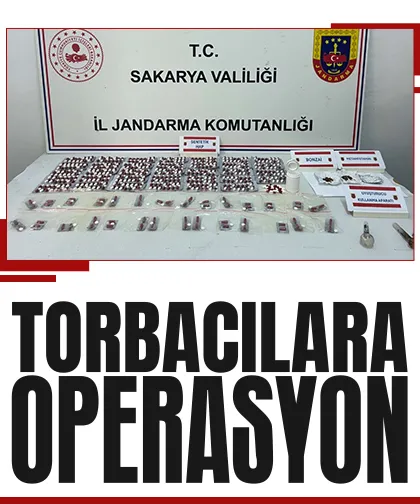Sakarya'da torbacı operasyonu