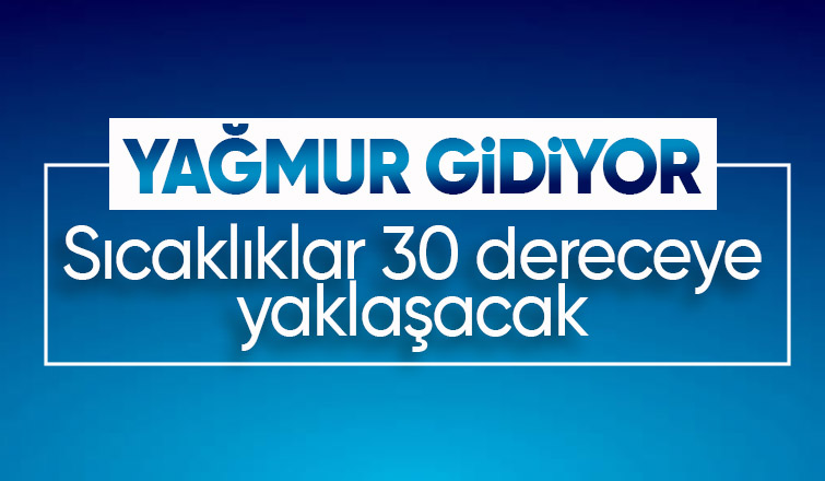 Sakarya da yağmur gidiyor sıcak hava geliyor